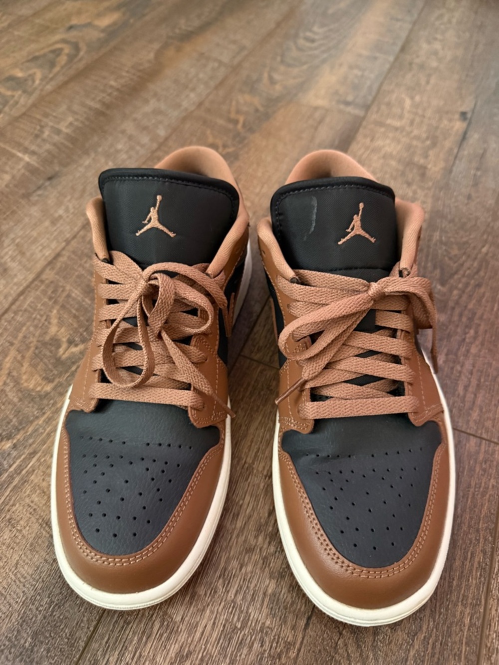 Nike Air Jordan 1 Low Women’s Sneakers - Brown & Black - Picture 2 of 4
